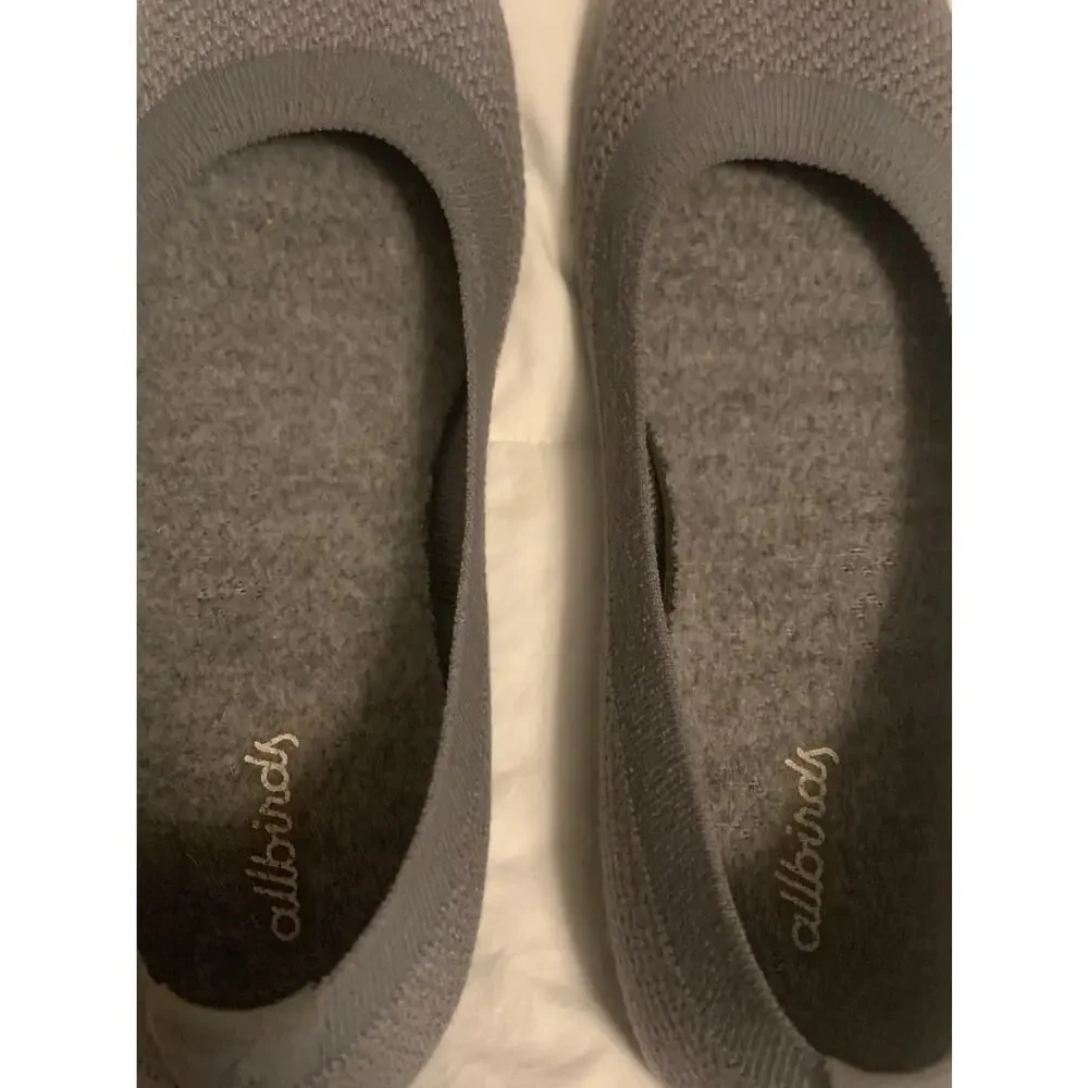 Allbirds Tree Breezers Fabric Ballet Flats Grey Shoes Size 7.5